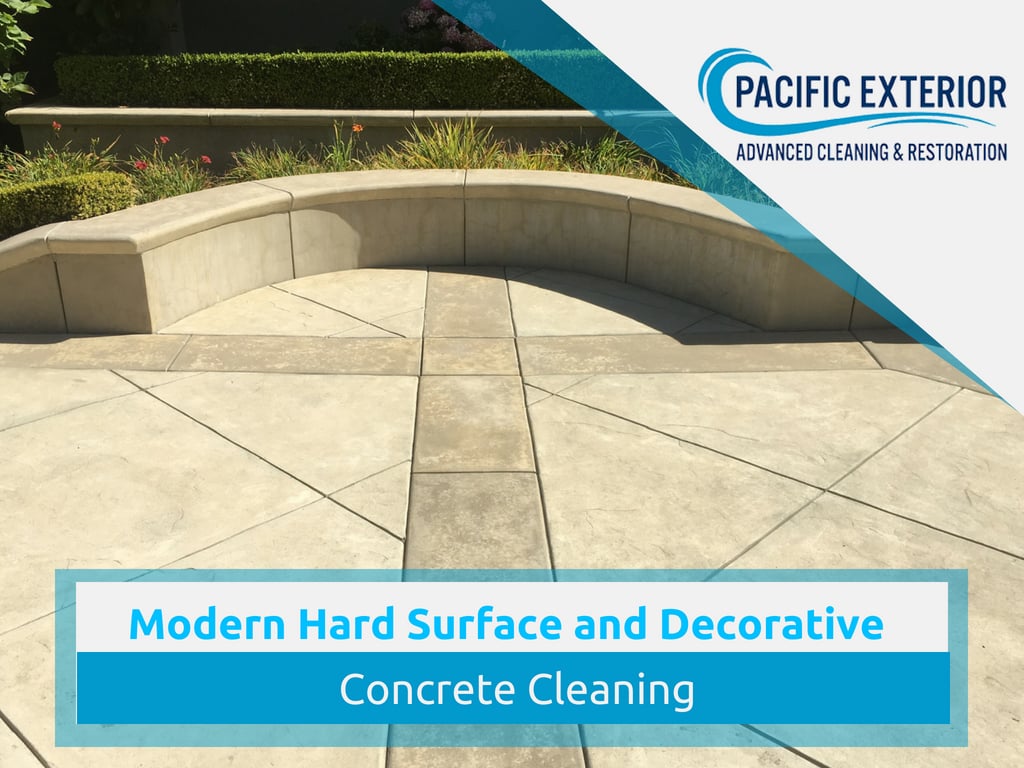 Clean decorative concrete