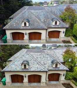 Del monte forest slate roof cleaning