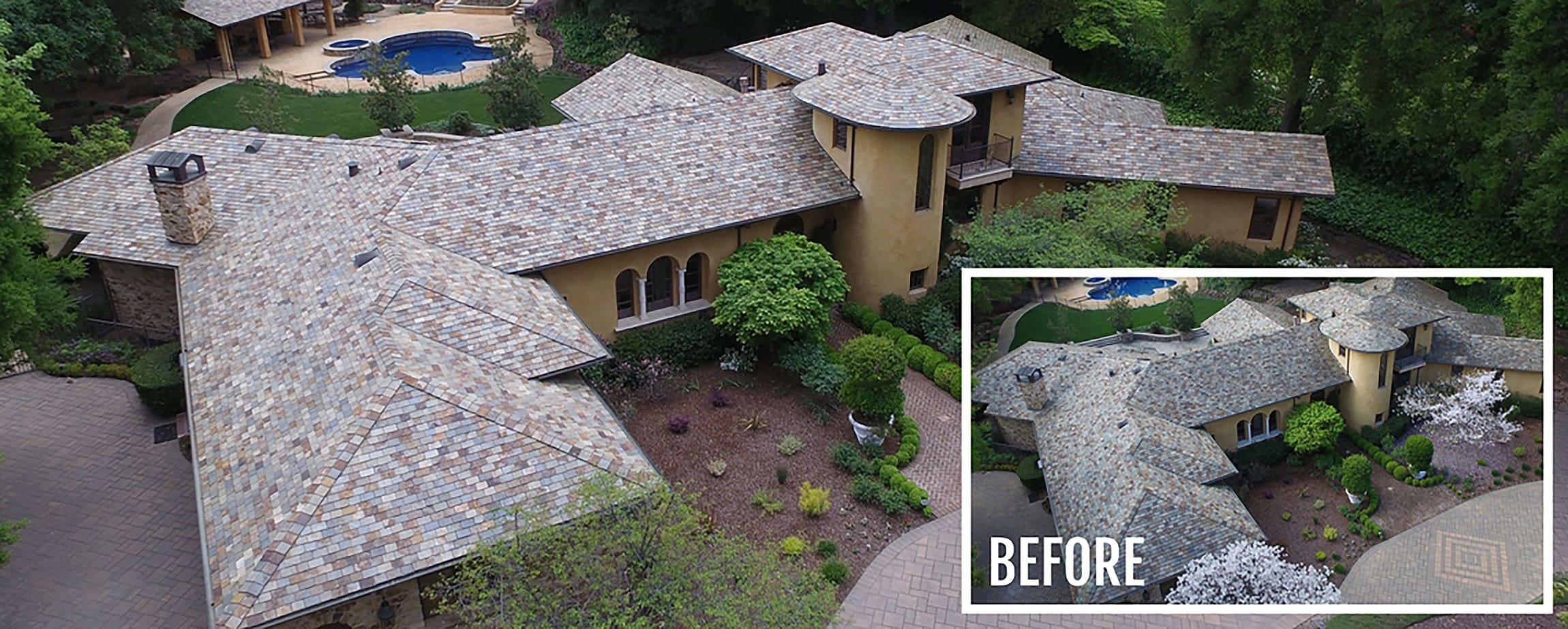 Slate Roof Cleaning Slate roof cleaning and restoration Santa Clara County