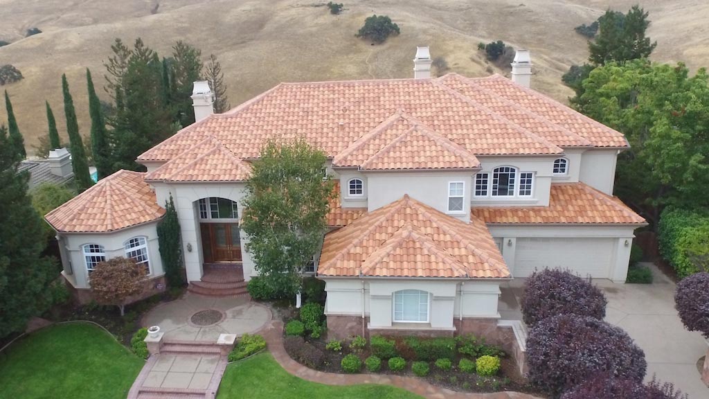 Spanish tile roof cleaning b - santa cruz, ca