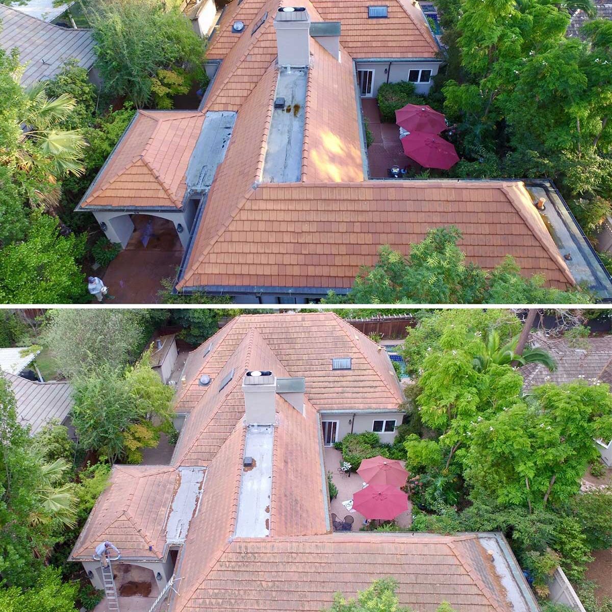 Palo alto clay flat tile cleaning