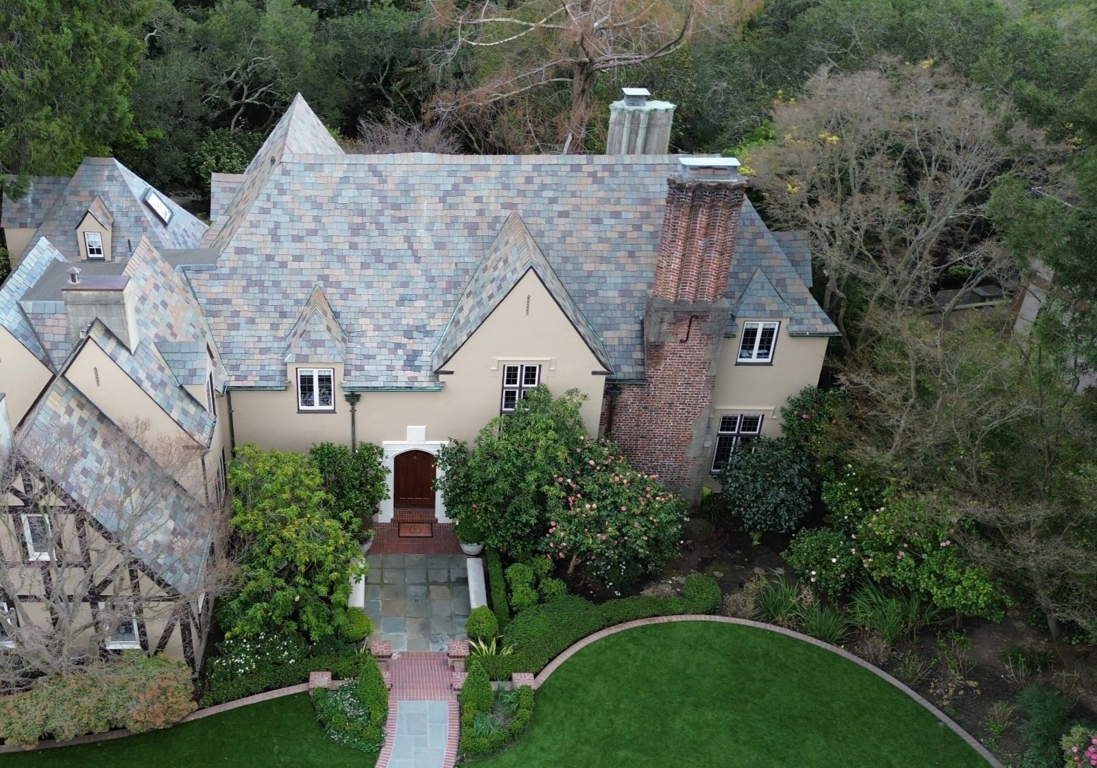 Tudor-style-home-slate-roof