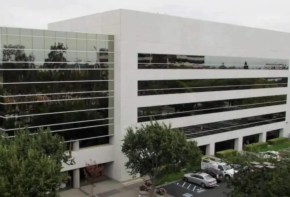 Commercial building exterior after cleaning — pacific exterior