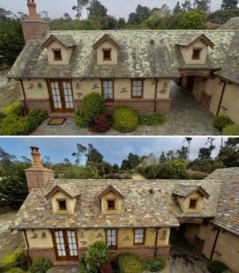 Del monte forest slate roof cleaning