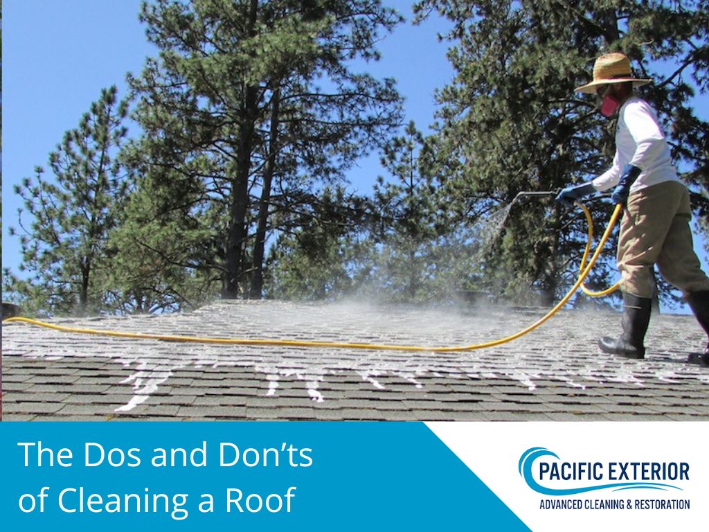 how to clean a roof