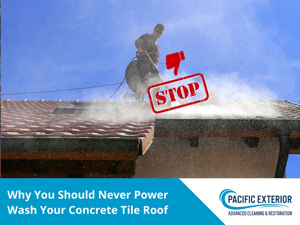 Why You Should Never Power Wash Your Concrete Tile Roof