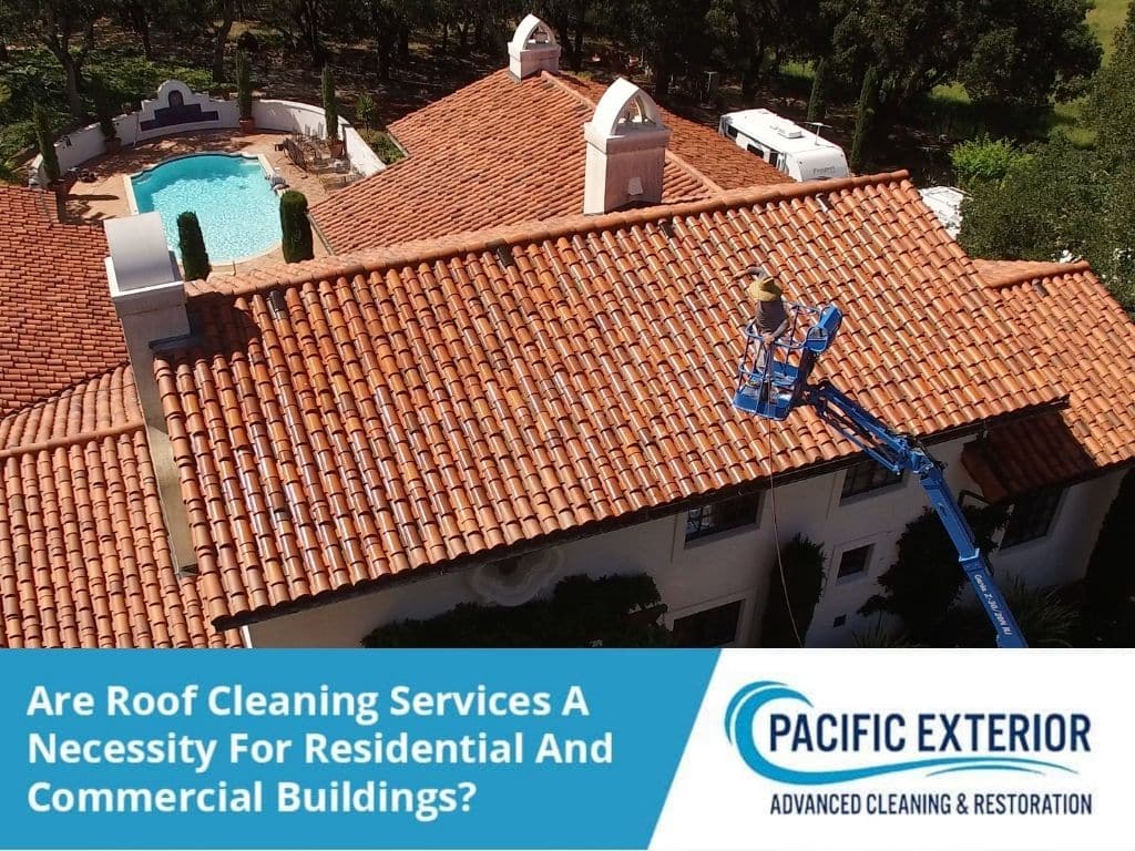 Spanish tile roof cleaning